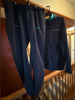 Nike Barca Black FC Barcelona Jacket & Track Pants Set